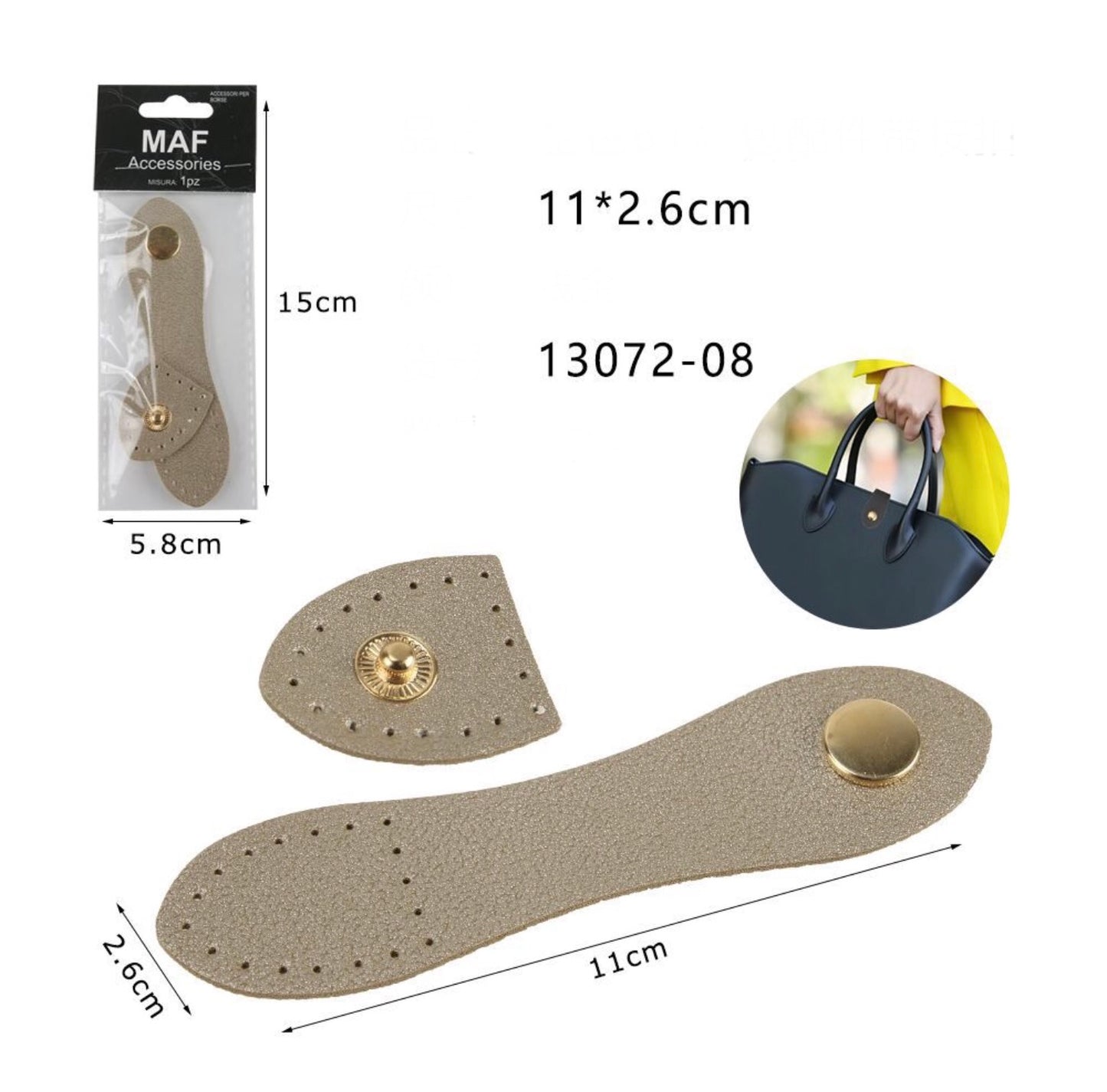 ACCESSORI per borse 11x2.6cm ART:13072-08