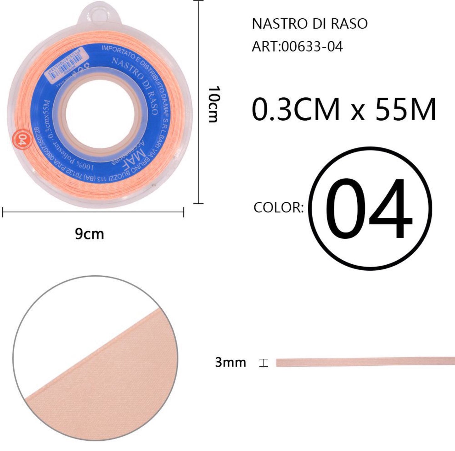 NASTRO di raso 0,3cmx55m 04