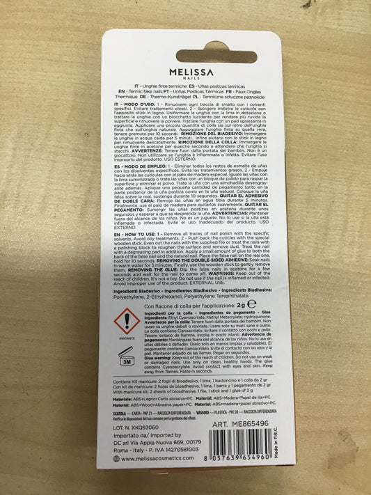 MELLISA unghe finte termiche 24pezzi