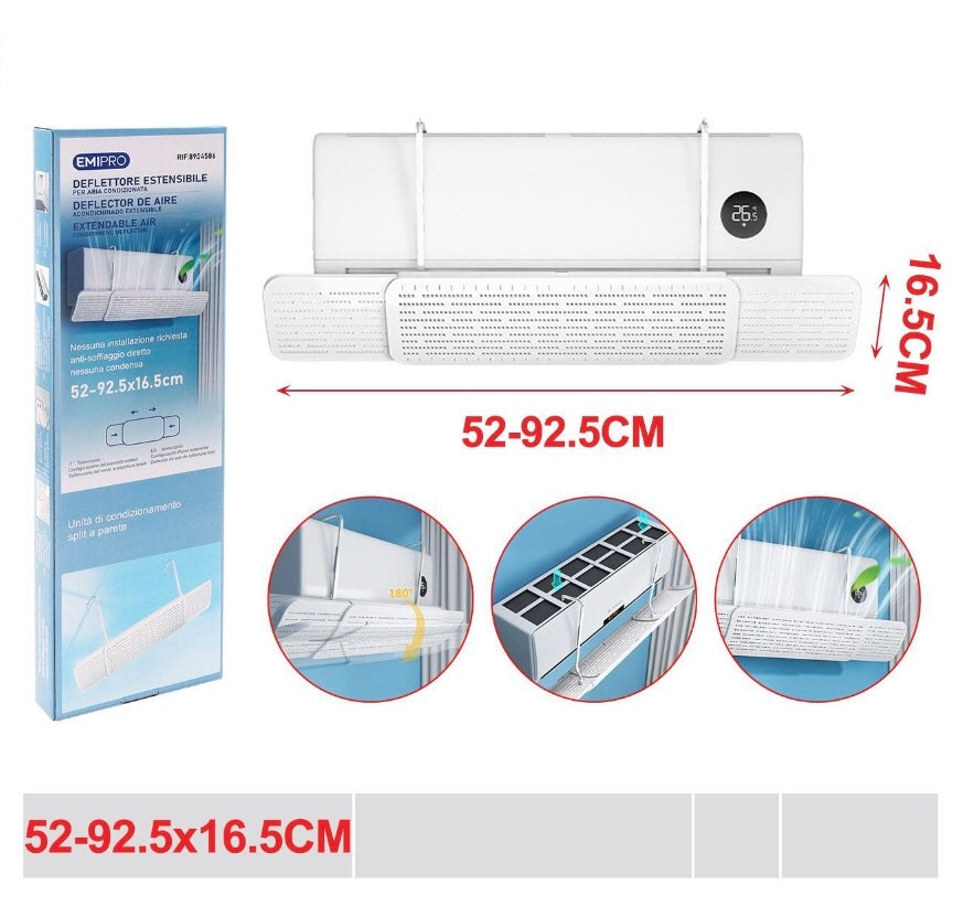 EMI DEFLETTORE ESTENSIBILE PER ARIA CONDIZIONATA