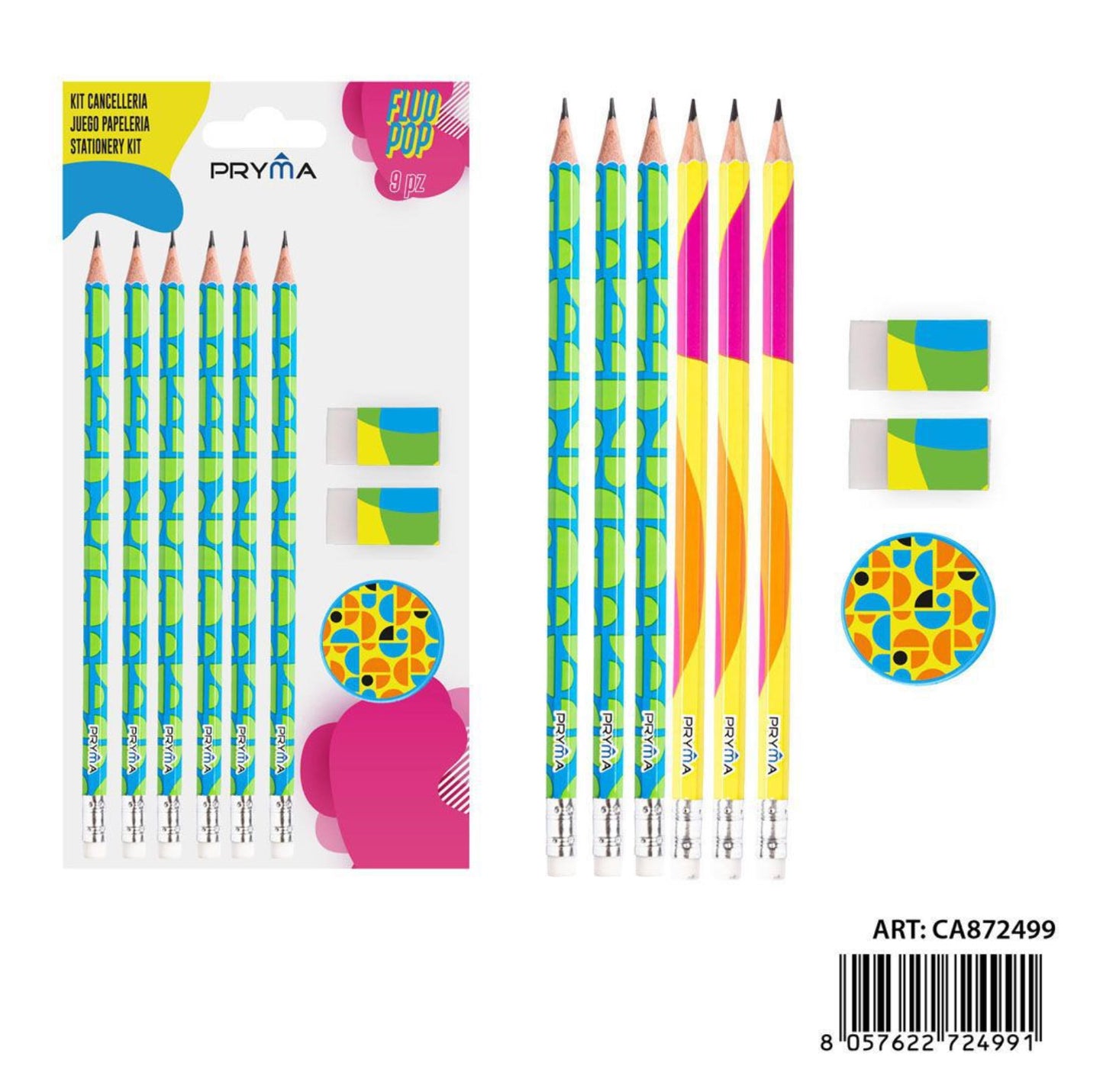 PRYMA fluopop kit cancelleria 9pz