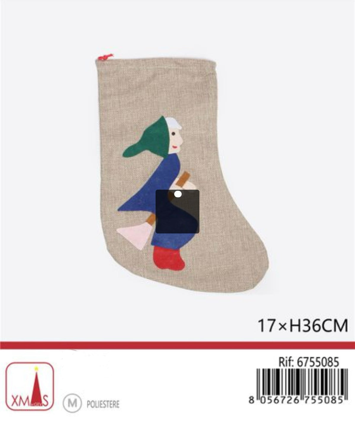 BEFANA calza 17x36cm