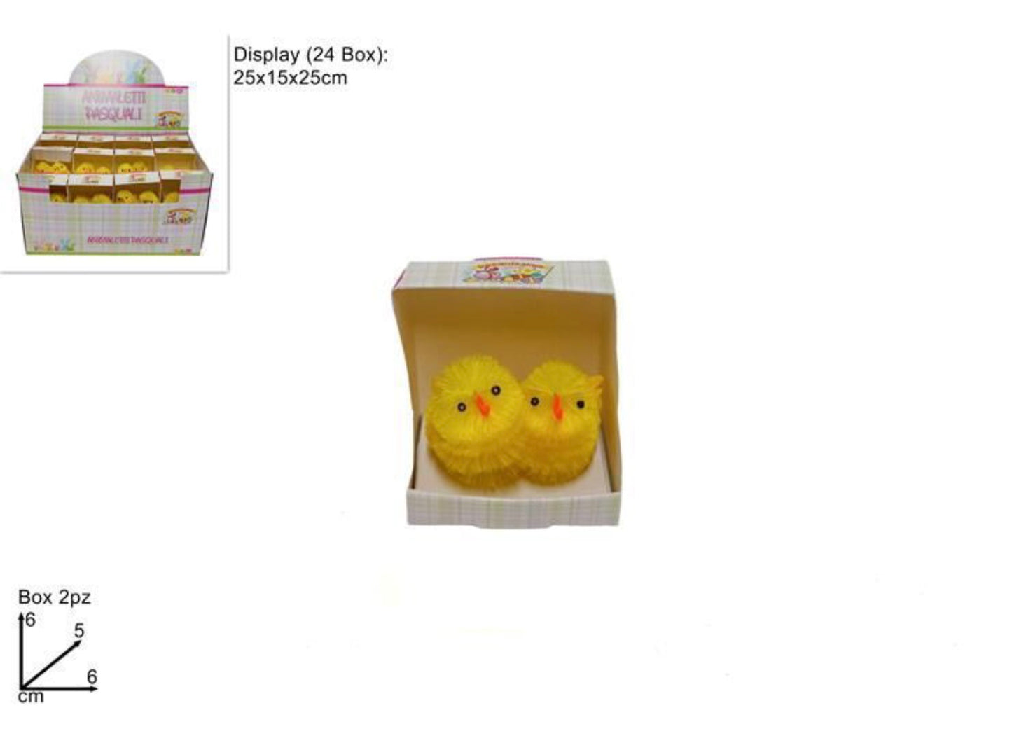 PASQUA coppia pulcini 6x5x6cm