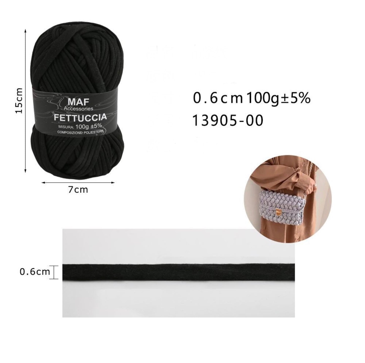 FETTUCCIA 0,6cm/100g 13905-00