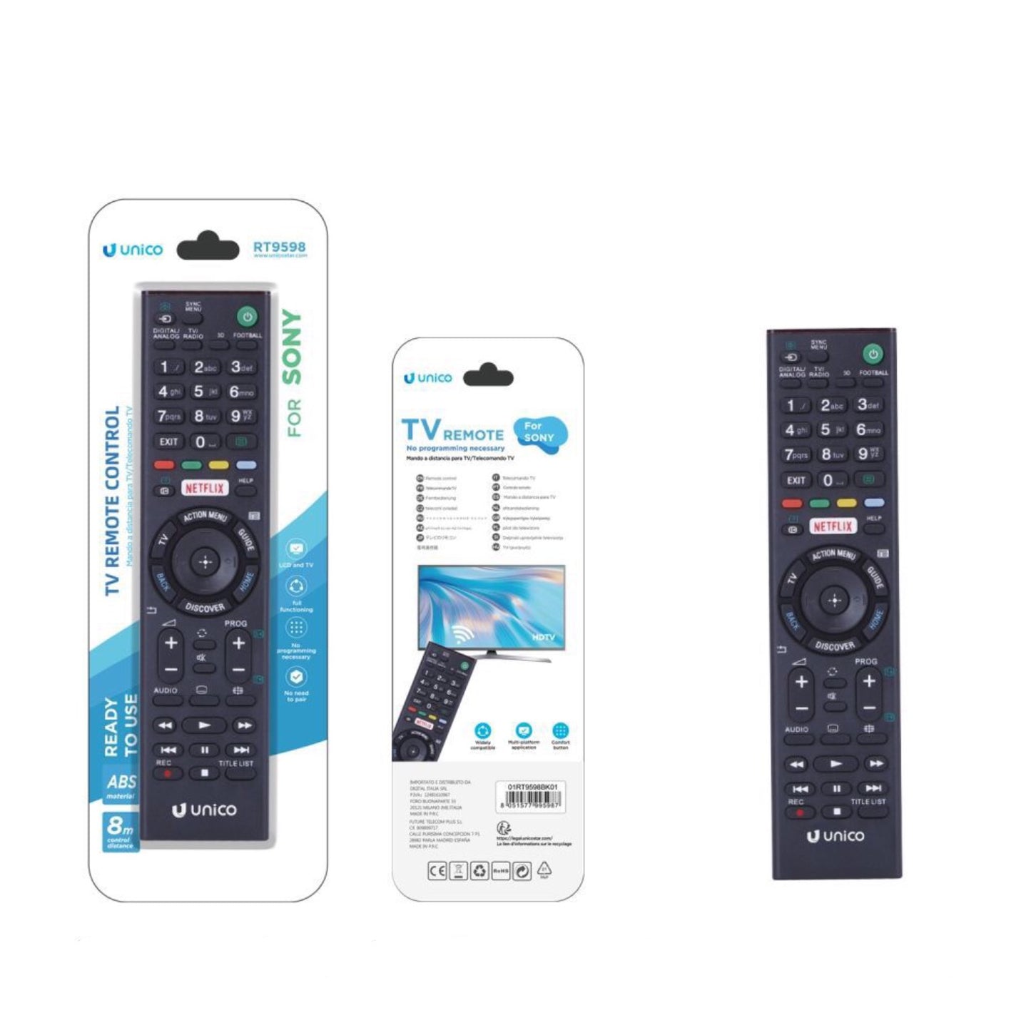 UNICO TV telecomando sony RT9598
