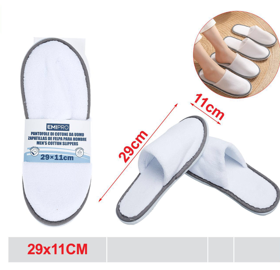 PANTOFOLE di cotone da uomo