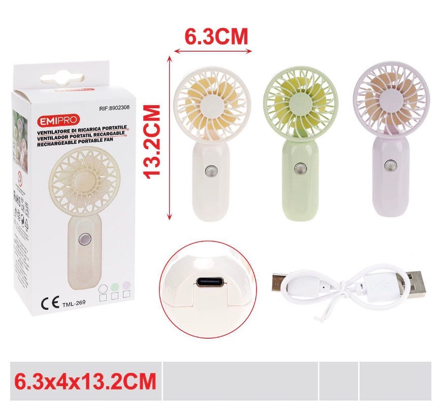EMI VENTILATORE DI RICARICA PORTATILE