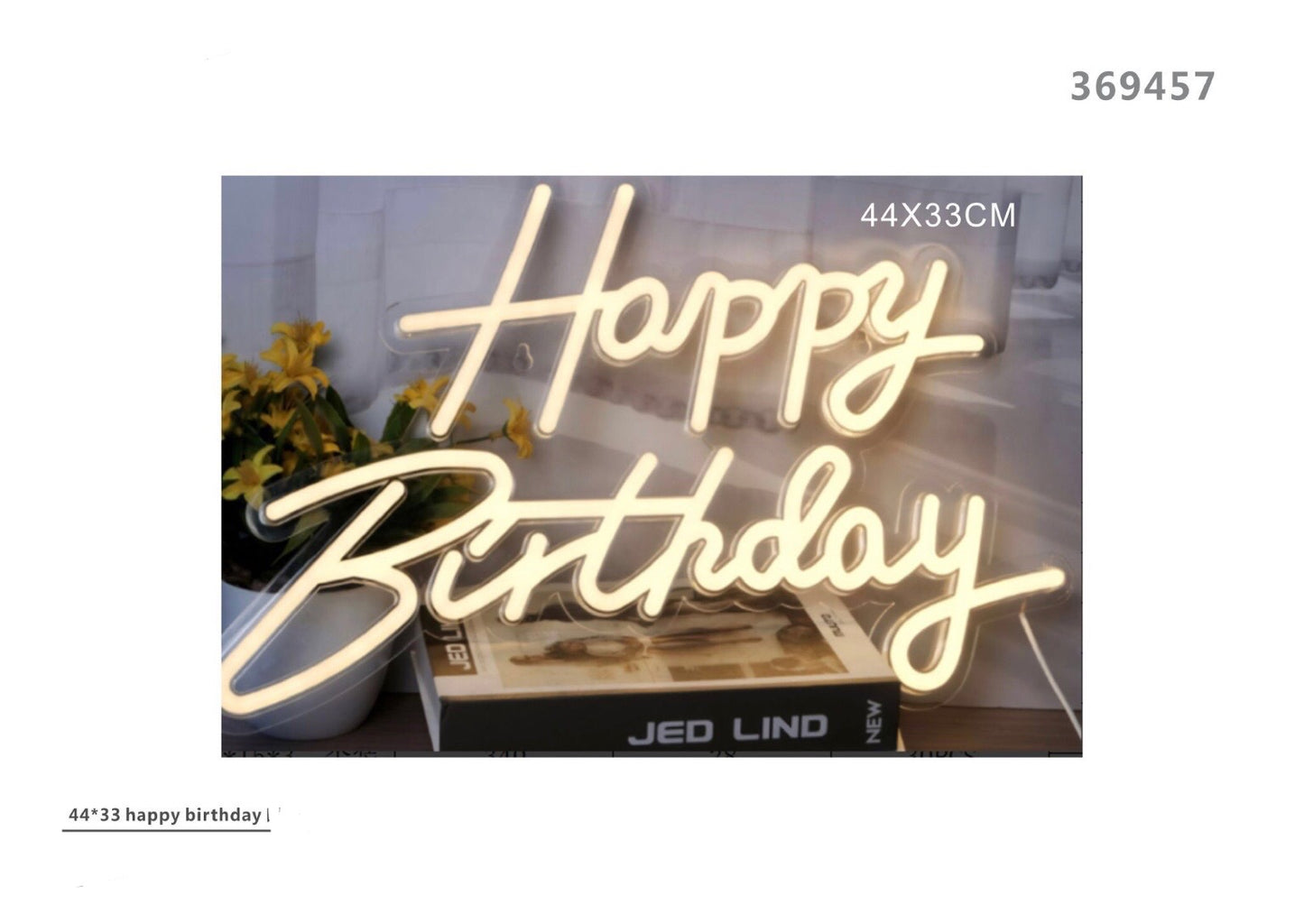 ILLUMINATE HAPPY BIRTHDAY calda 44x33cm