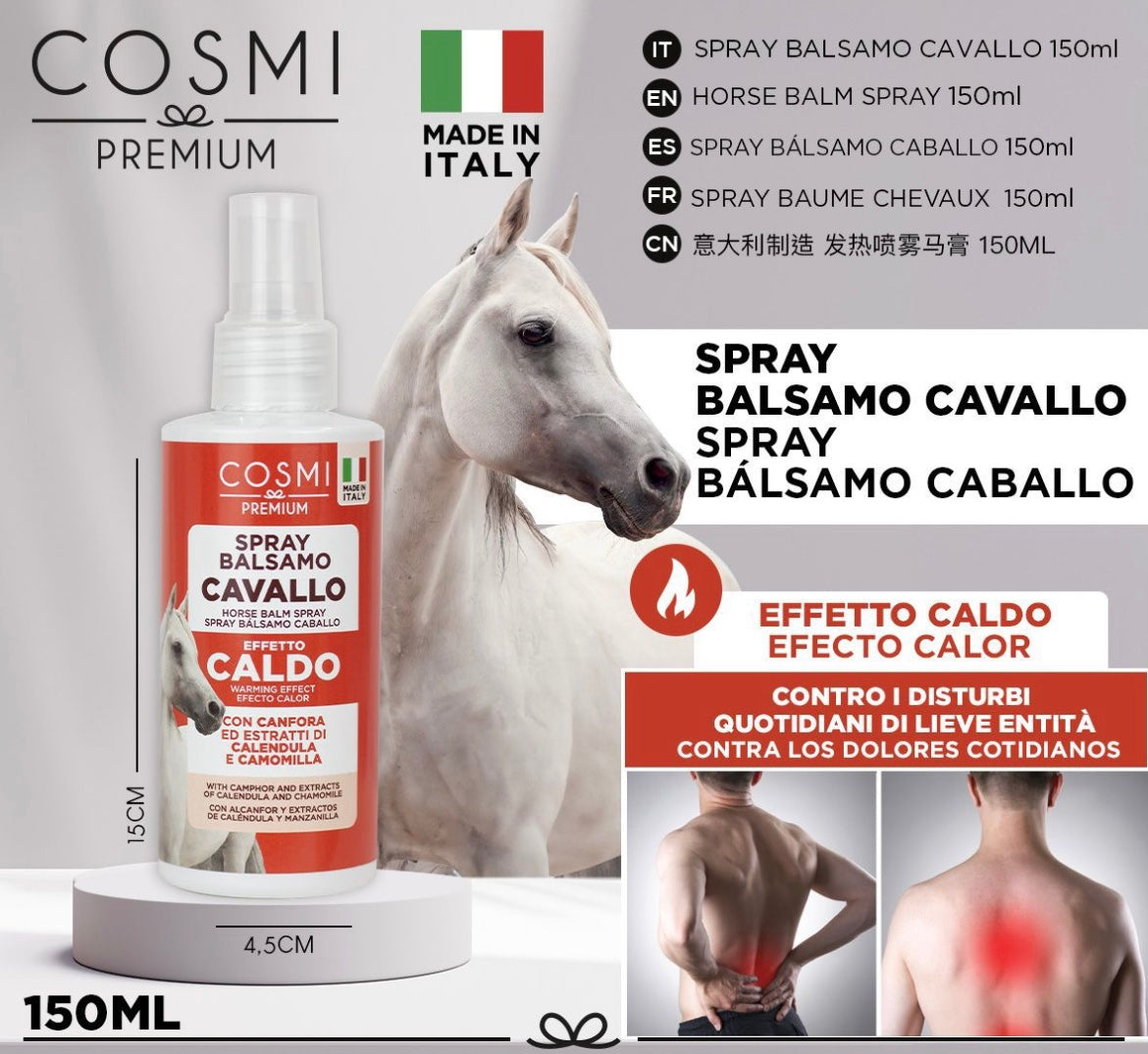 COSMI Spray balsamo cavallo 150ml