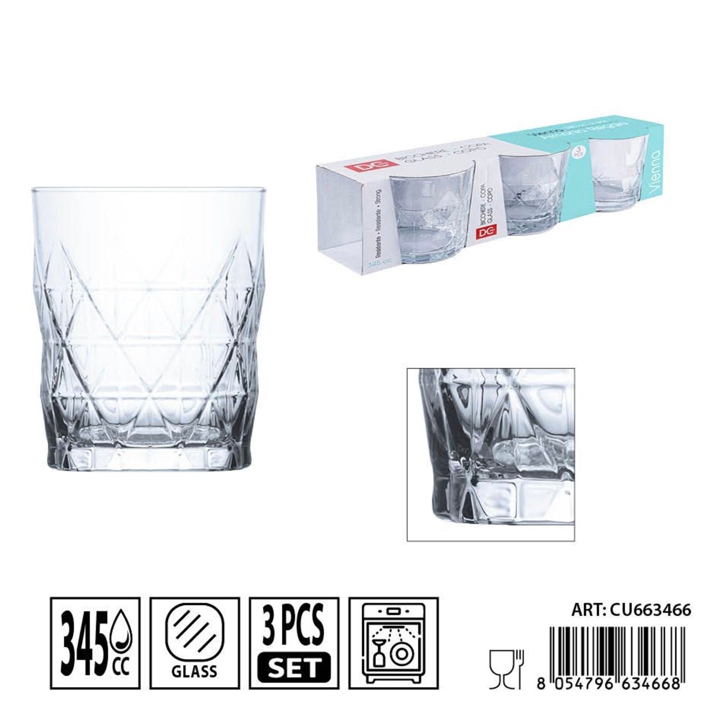 DC CASA bicchiere Vienna 345cc 3pz