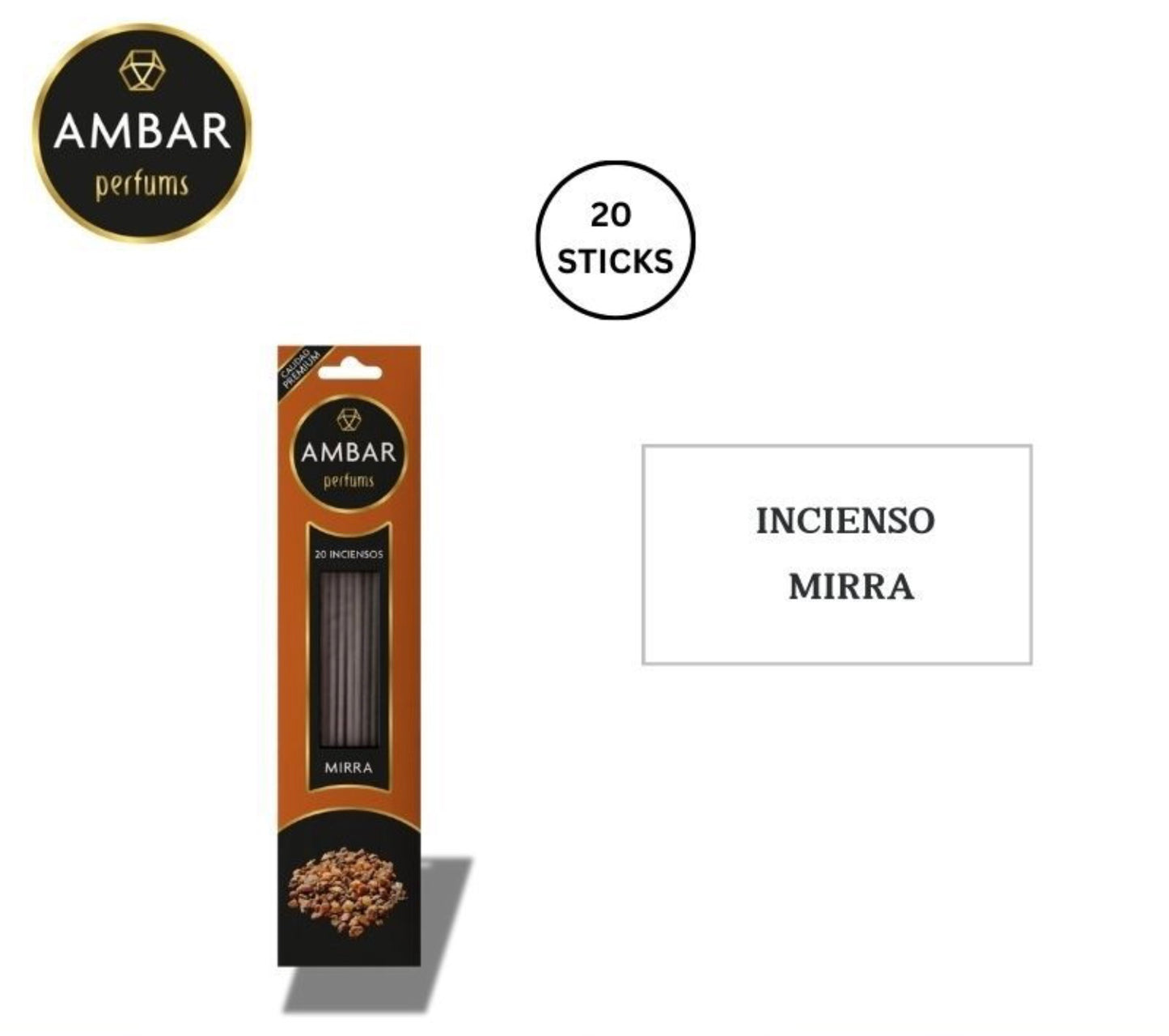 INCENSO mirra 20sticks