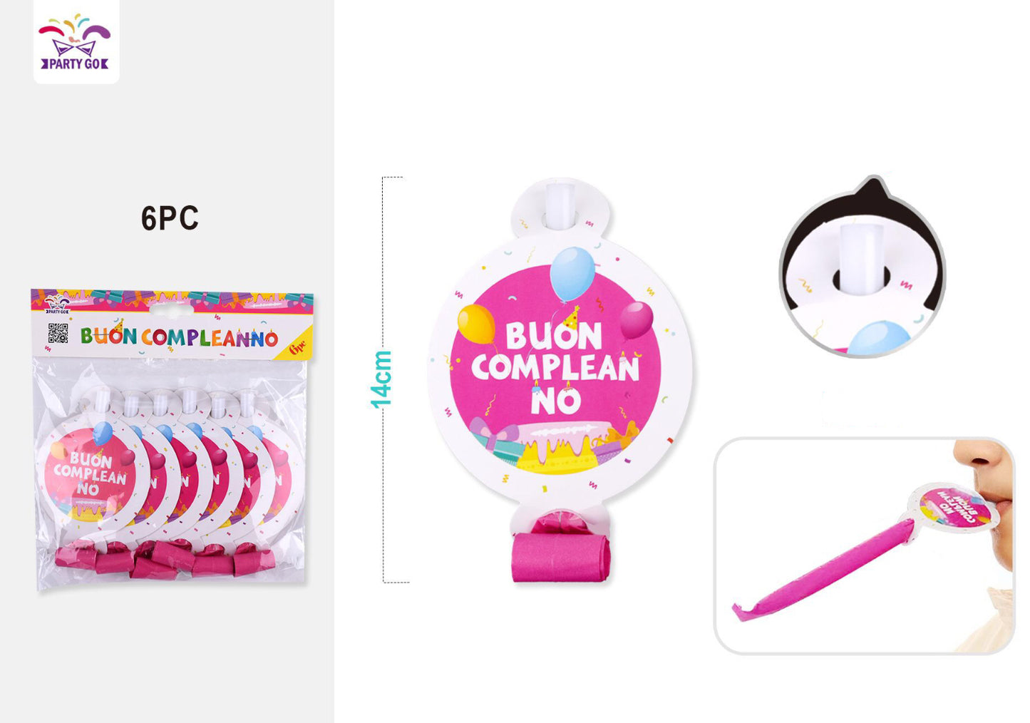 Accessori rosa buon compleanno