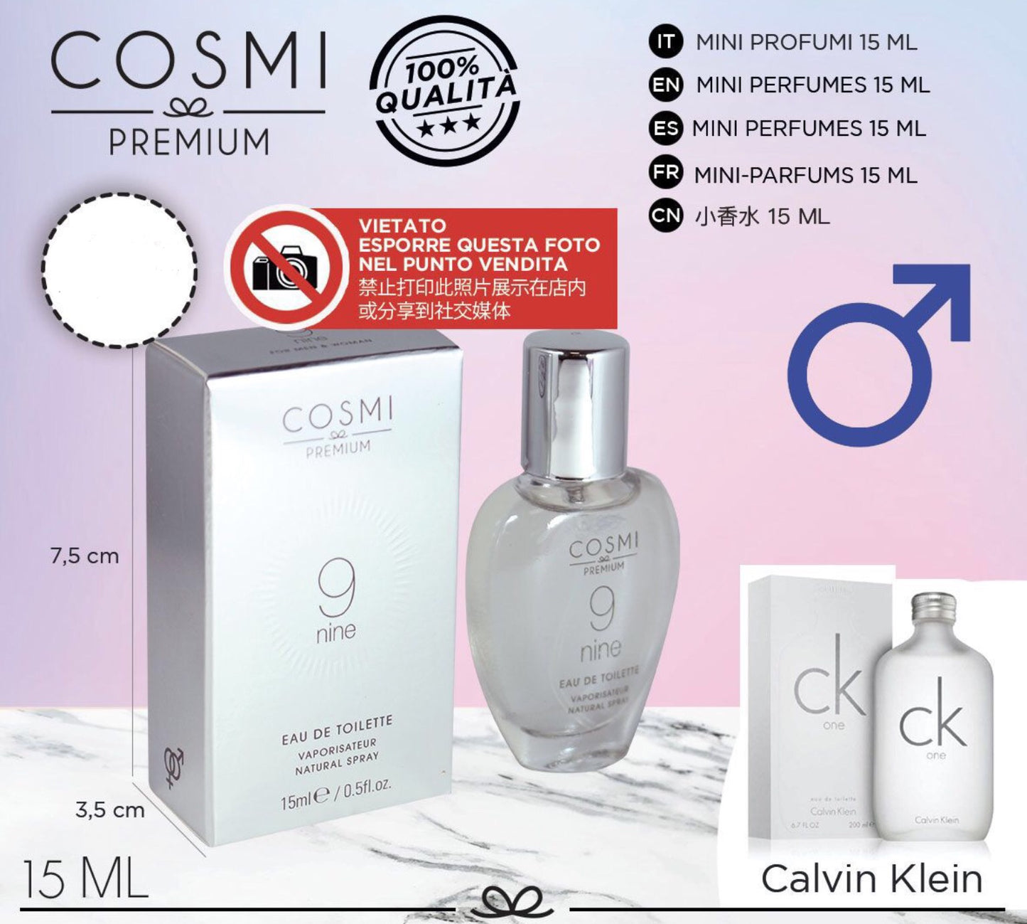 Cosmi mini profumo eau de toilette 15ml N.9