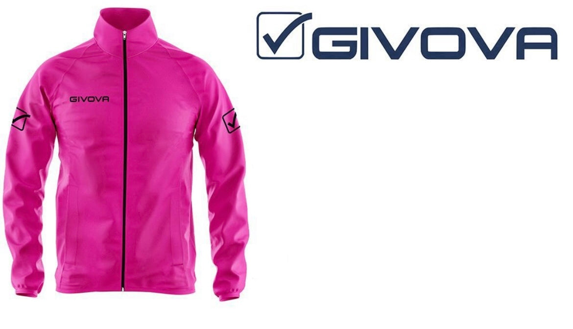 GIVOVA K-WAY impermeabile unisex fuxia