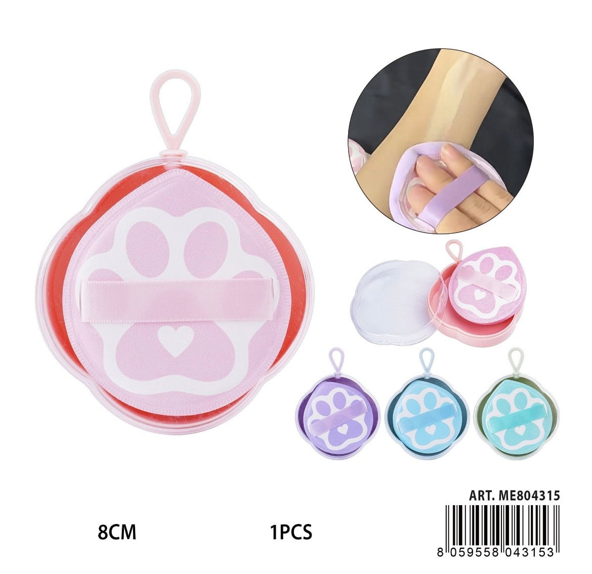 MELISSA SPUGNA TRUCCO C/CONT. 8CM