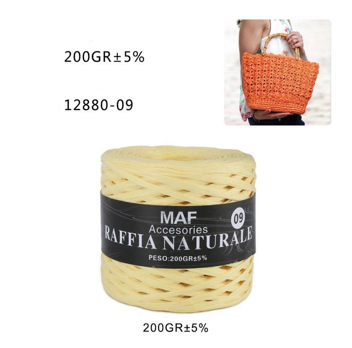 MAF raffia naturale 12880-09