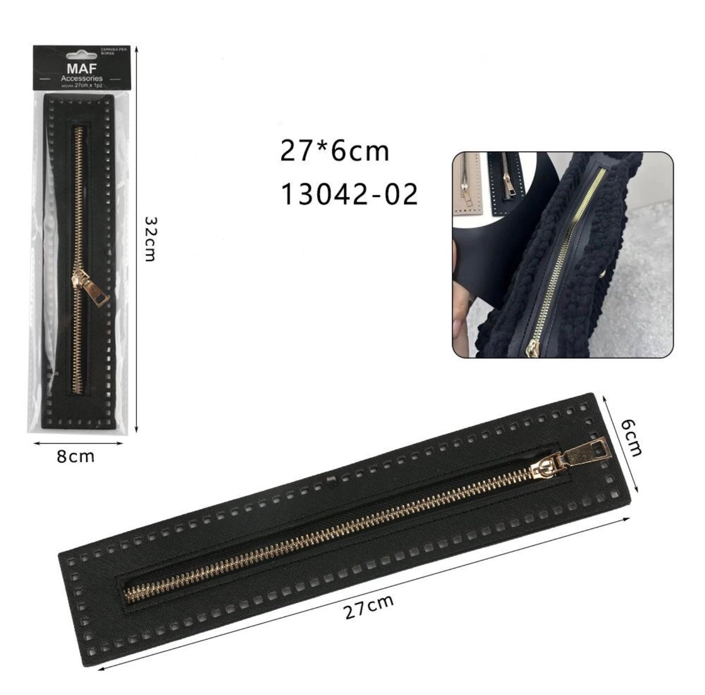 CERNIERA per borse 27x6cm ART:13042-02