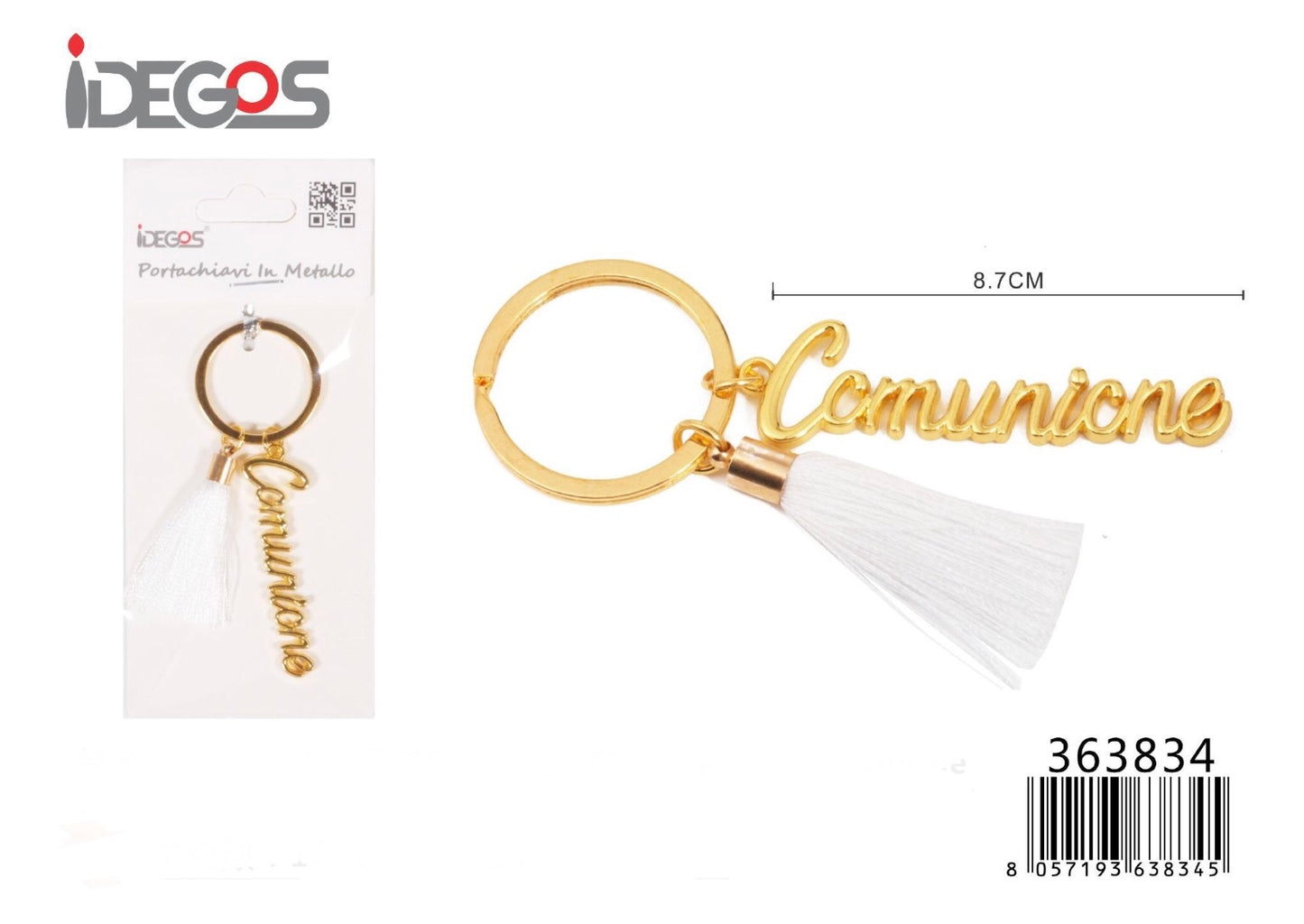 PENDENTI prima comunione oro 8,7cm