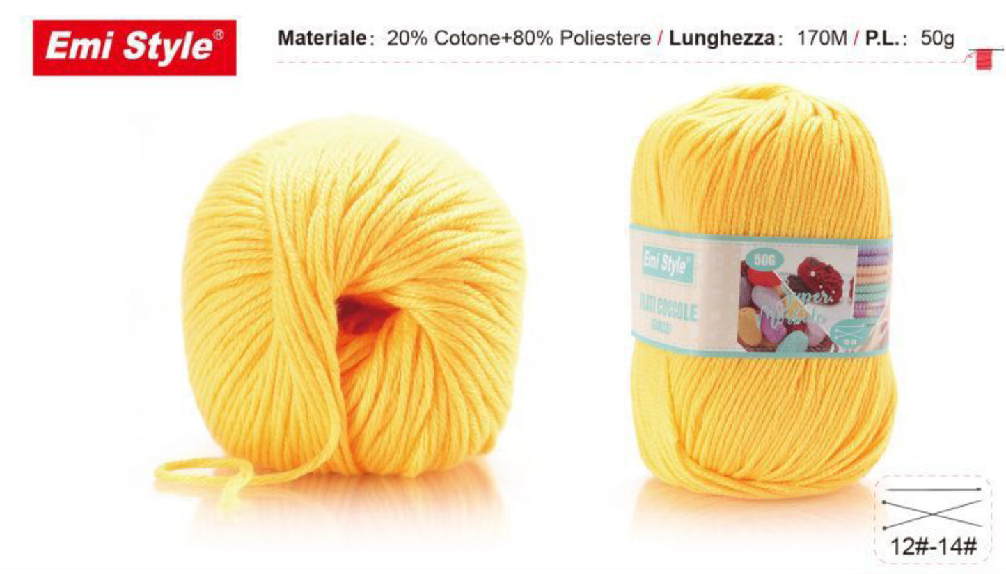 Filati coccole GIALLO S11 50g
