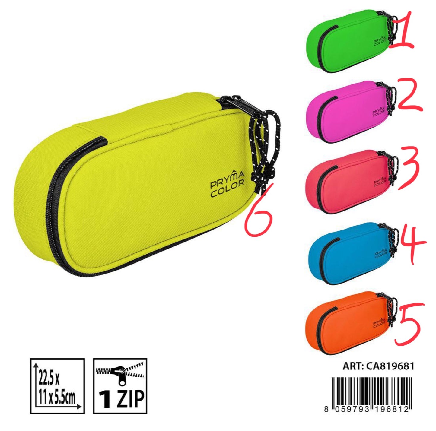 PRYMA astuccio 22.5x11x5.5cm fluo