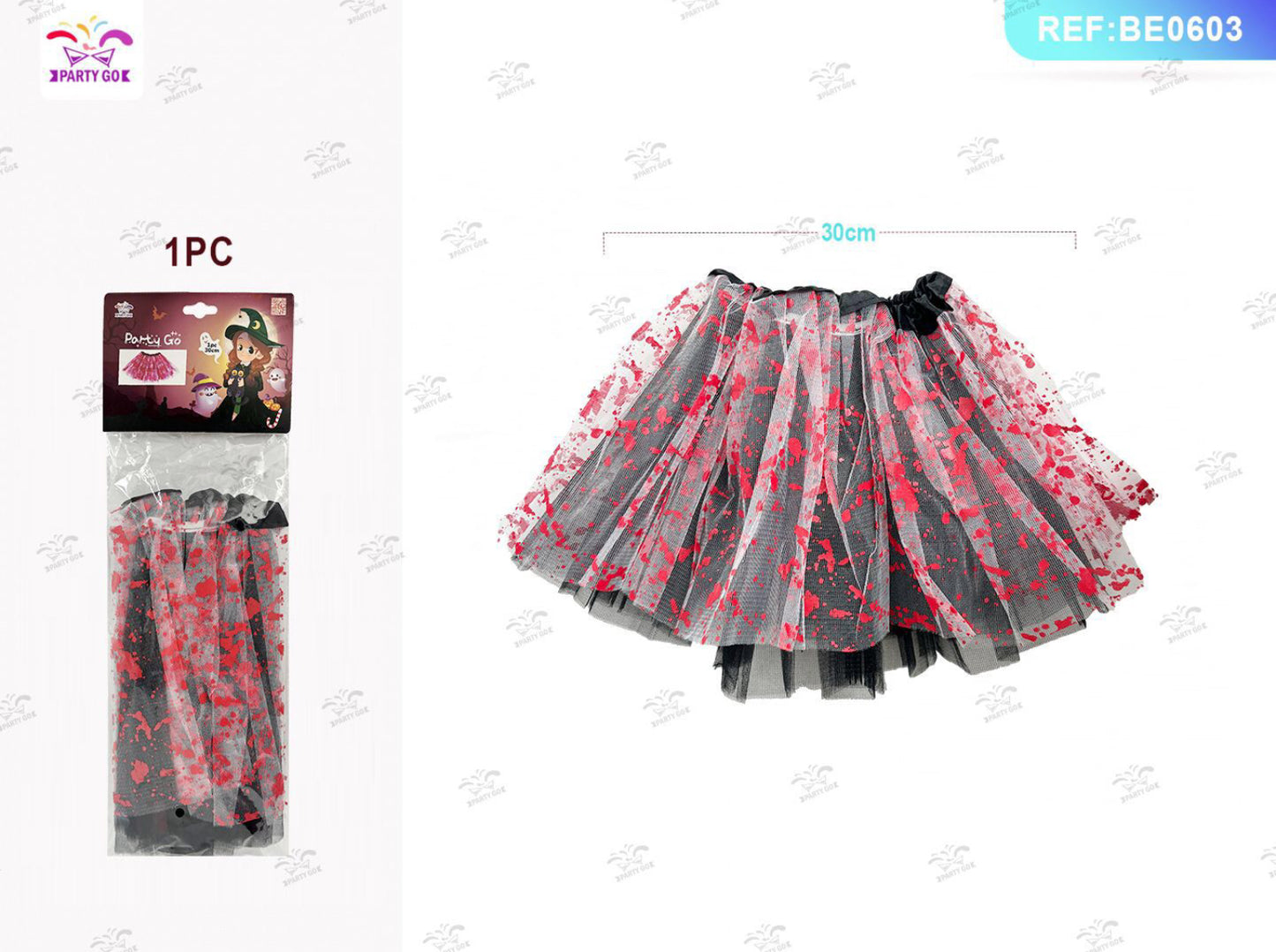 HALLOWEEN gonna di garza di Halloween 30cm