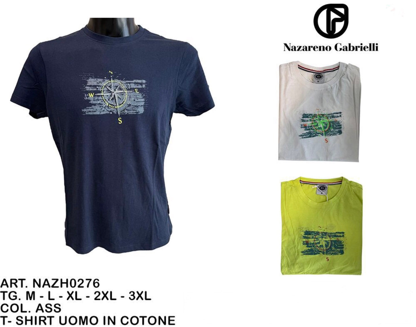 T-SHIRT uomo ZAZARENO GABRIELLI NAZH0276