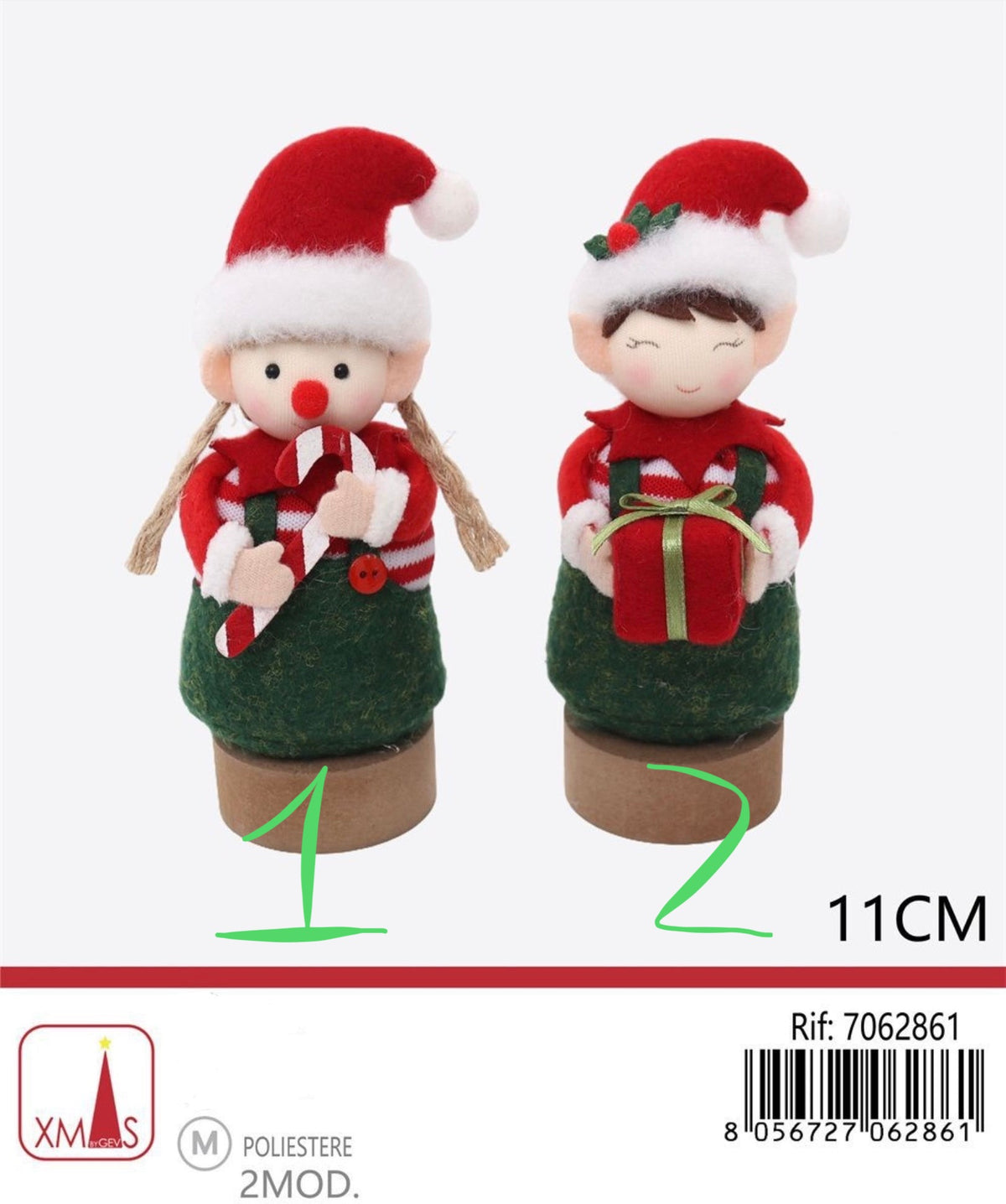 NATALE elfo 11cm