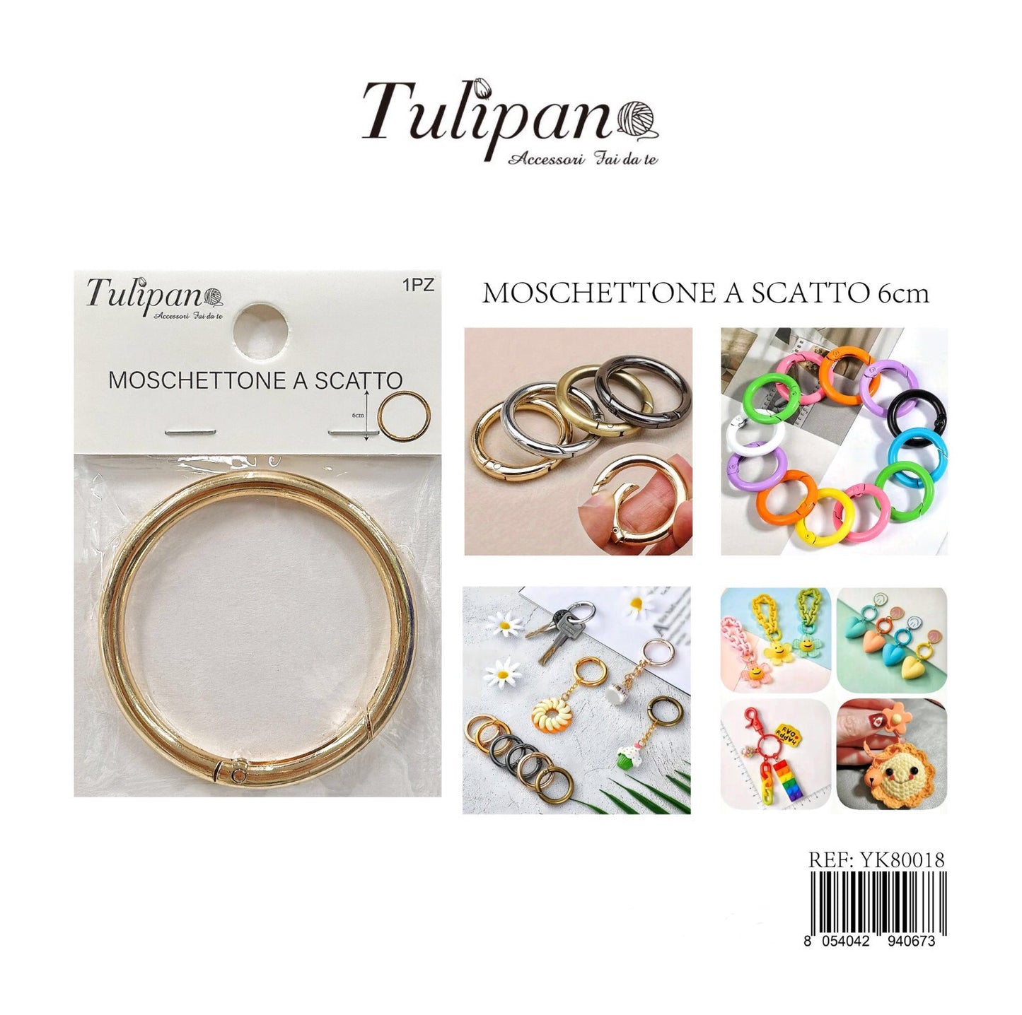 MOSCHETTO a scatto 6cm 1pz