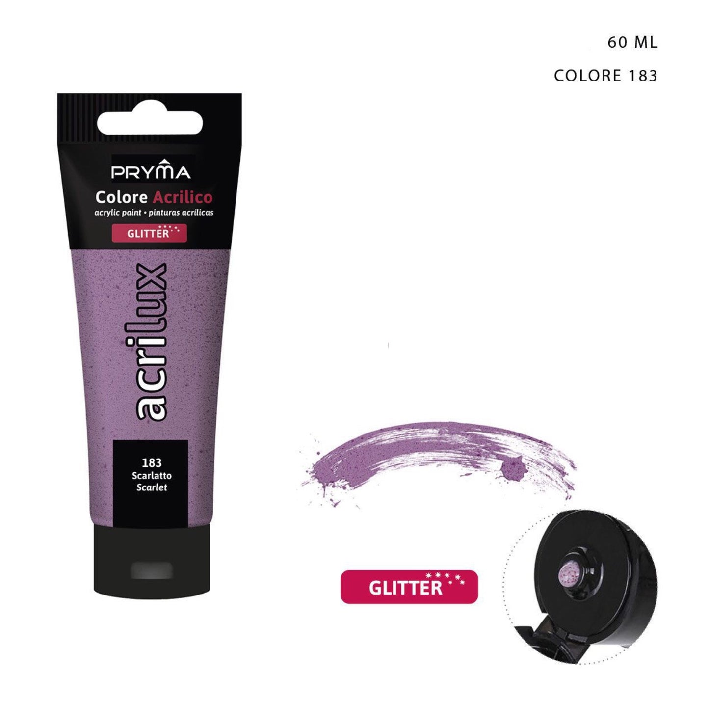 Pryma colore acrilico glitter n°183