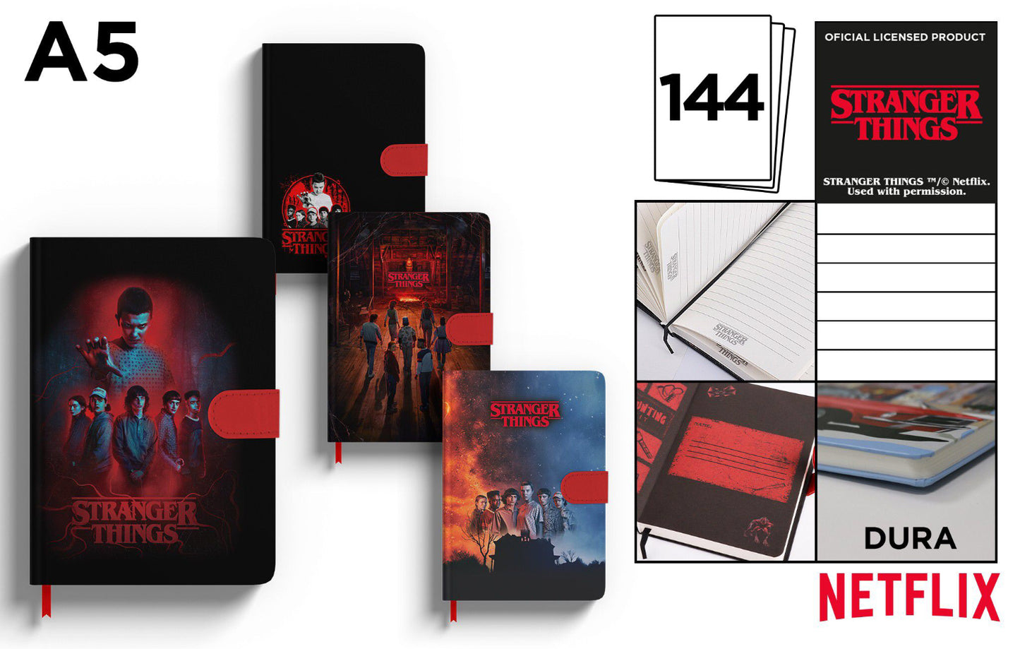 Stranger Things blocco note A5