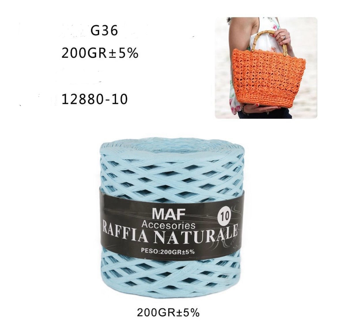 MAF raffia naturale 12880-10