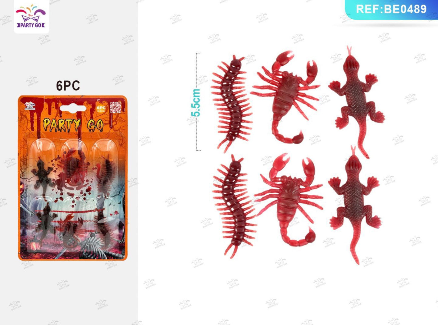 HALLOWEEN decorazioni spooky animal 6pz