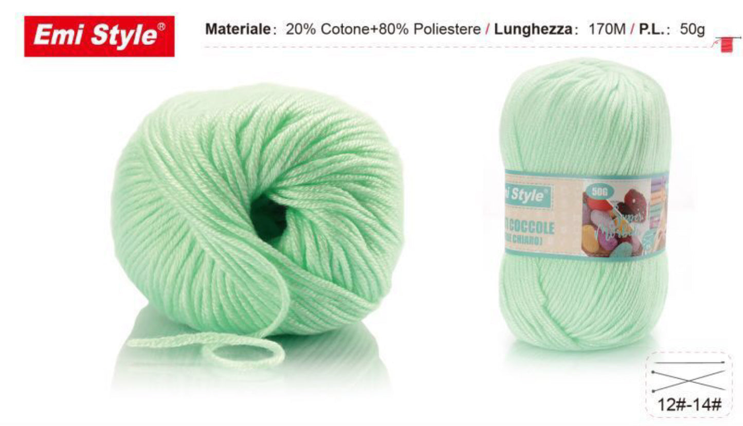 Filati coccole VERDE CHIARO S22 50g