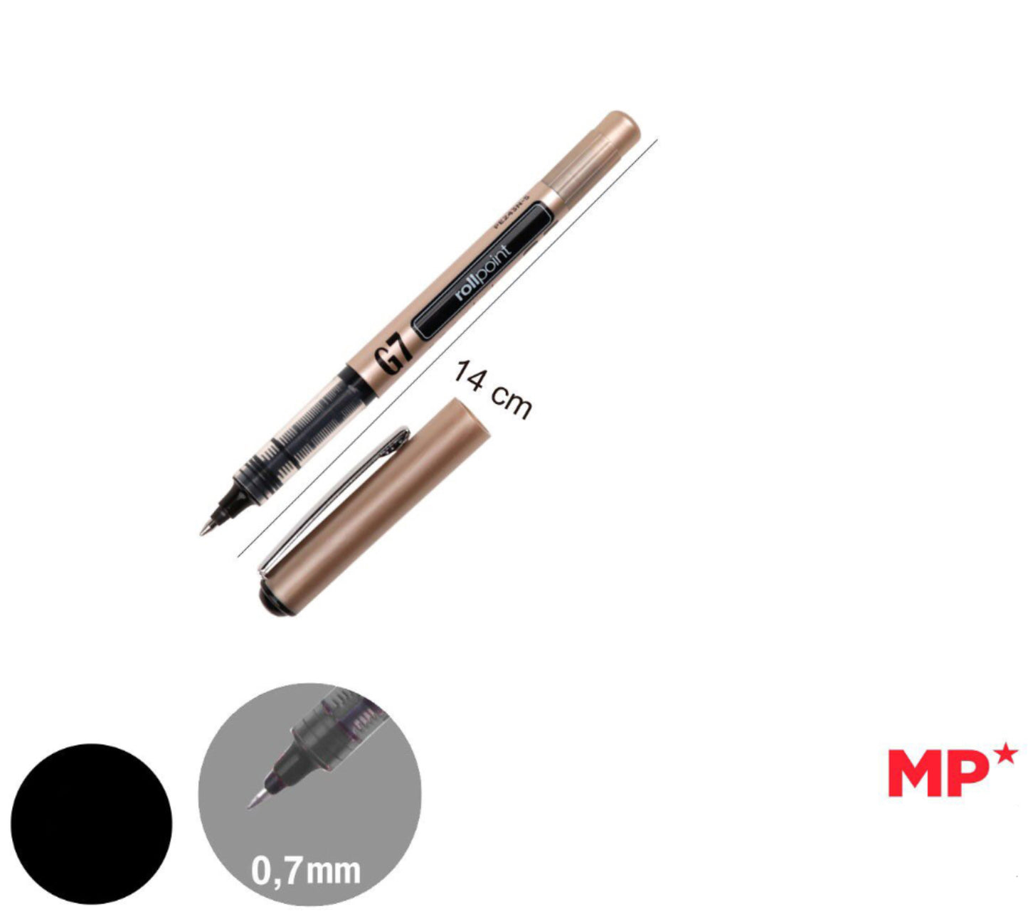MP Penna G7 rollpoint 0.7 Nero
