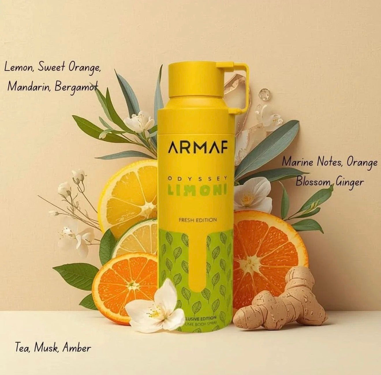 ARMAF odyssey limoni fresh body spray 200ml