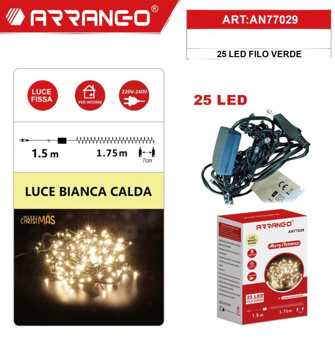 ARRANGO 25 LEDvfilo verde