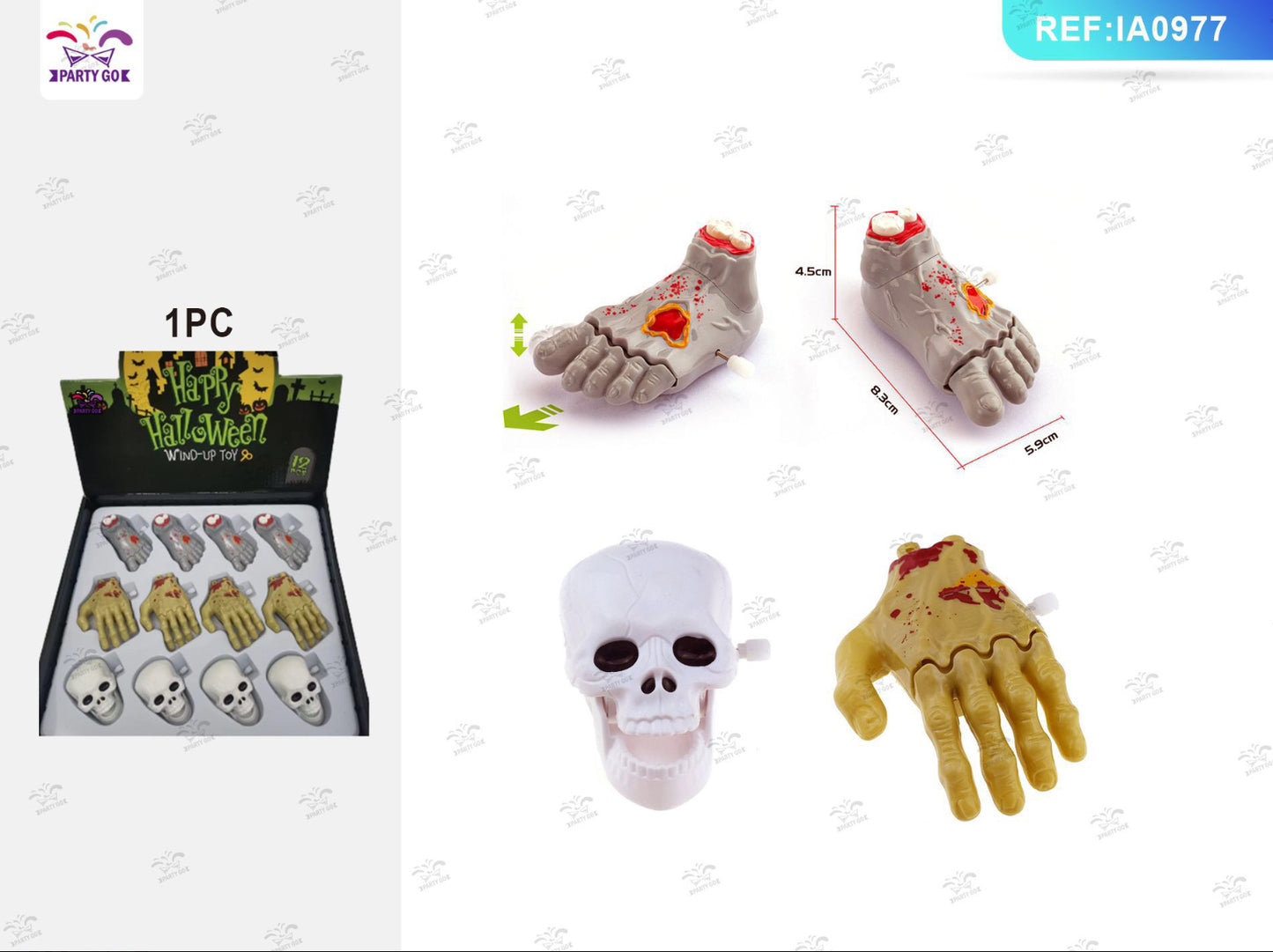 HALLOWEEN giocattolo da tescho/mano /piede