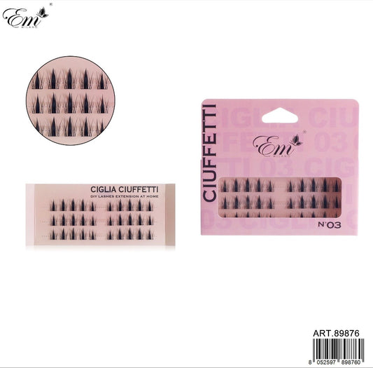 CIGLIA FINTE CIUFFETTI N.03