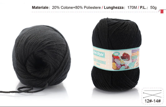 Filati coccole NERO S03  50g