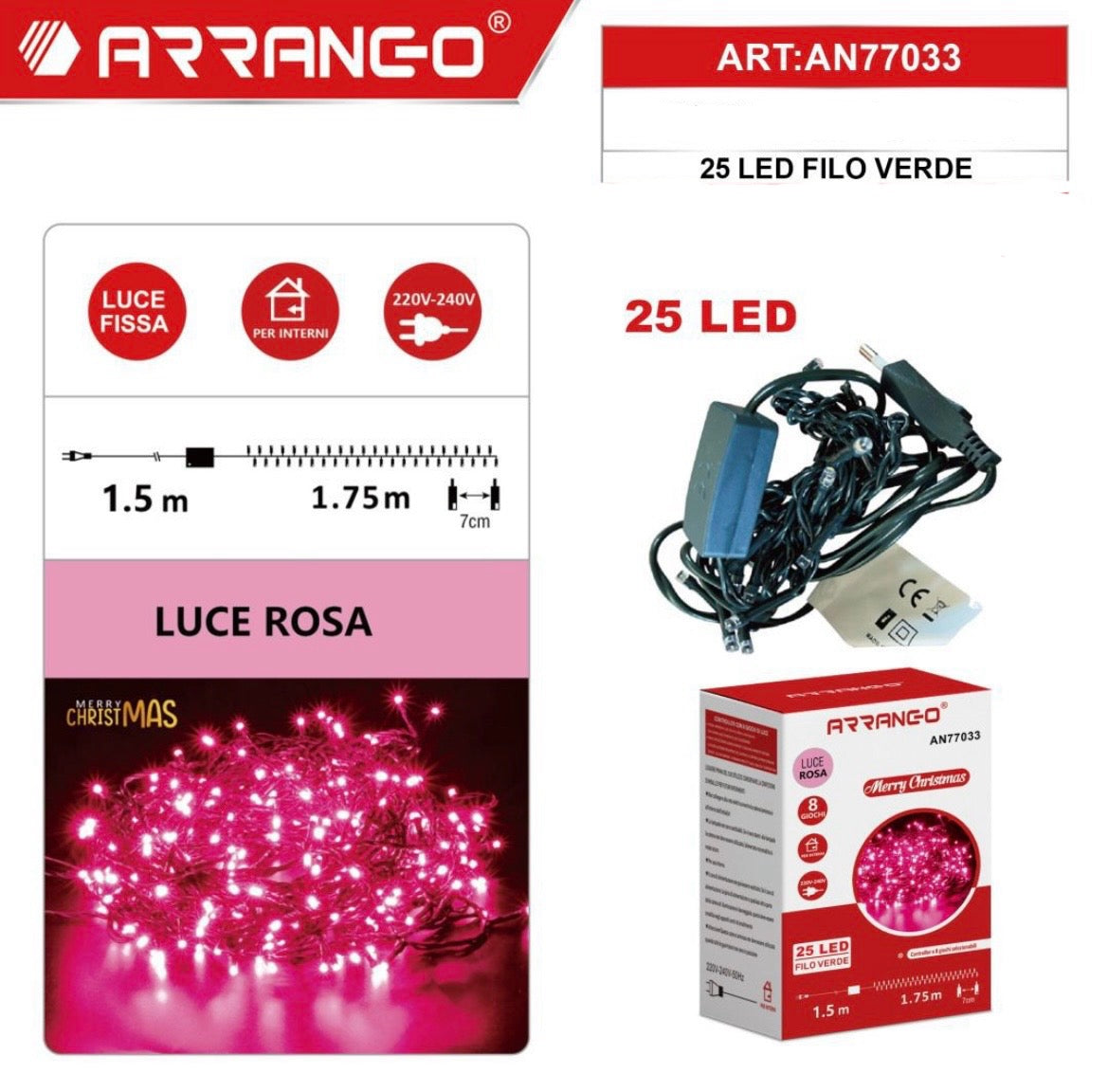 ARRANGO 25 LEDvfilo verde
