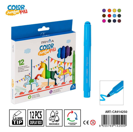 PRYMA pennarelli color jumbo 12pz