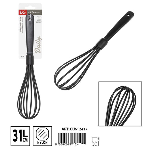 DC CASA L/BLACK frusta uova nylon 31cm