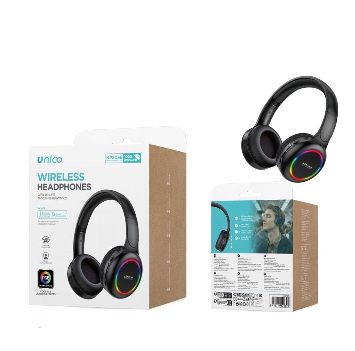 UNICO HP2039 AURICULARES BLUETOOTH