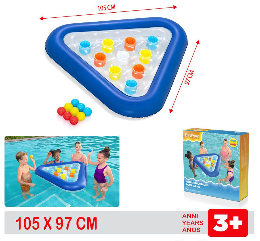 GIOCO galleggiante pong champion 105x97cm