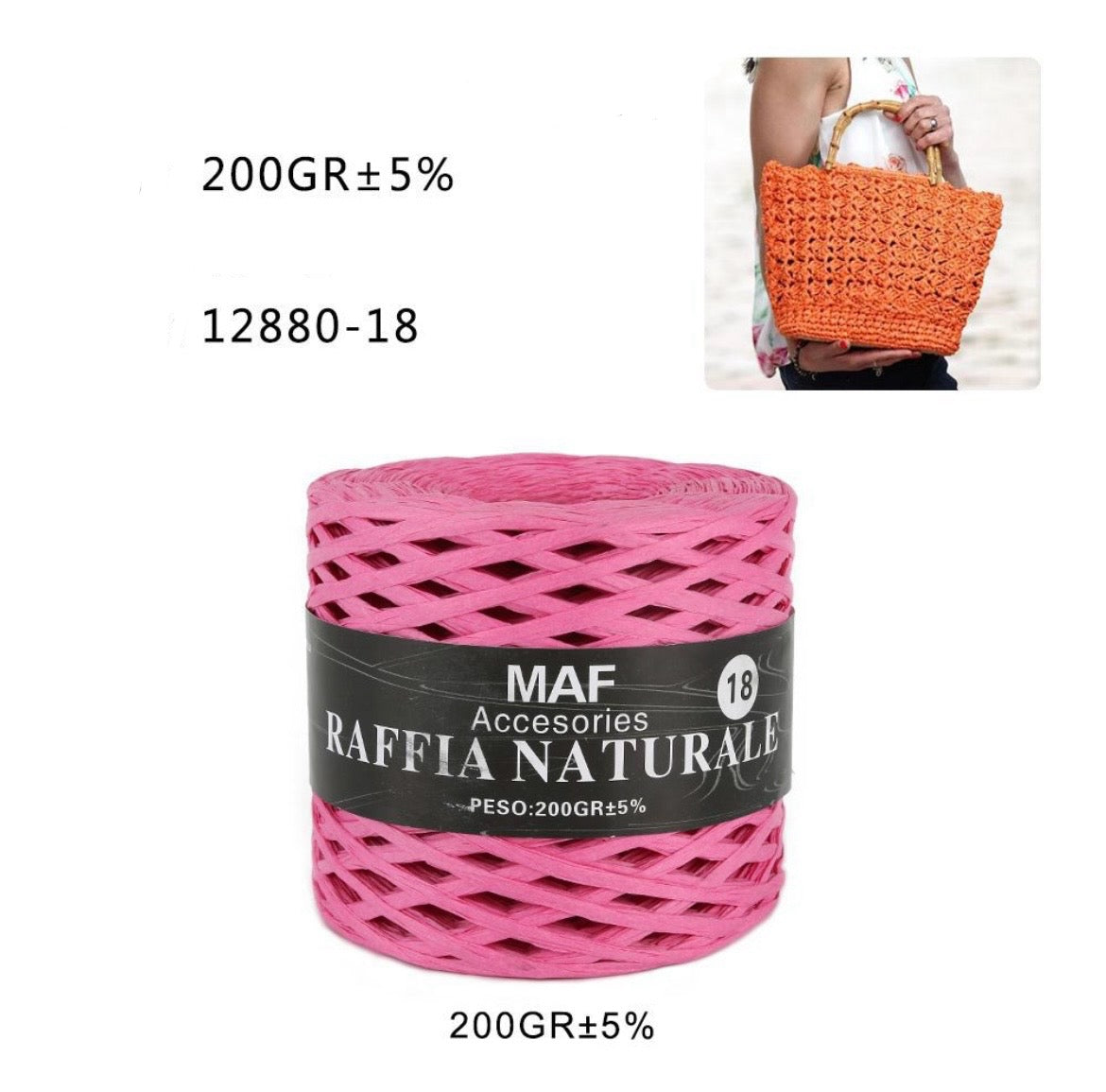 MAF raffia naturale 12880-18