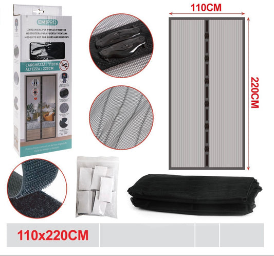 EMI ZANZARIERA PER PORTA E FINESTRA 110*220CM