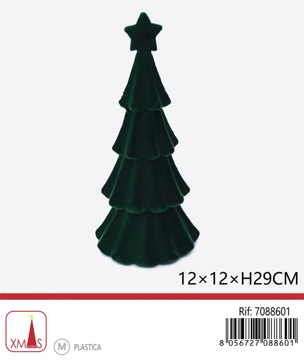 NATALIZIA albero verde 12x12x29cm