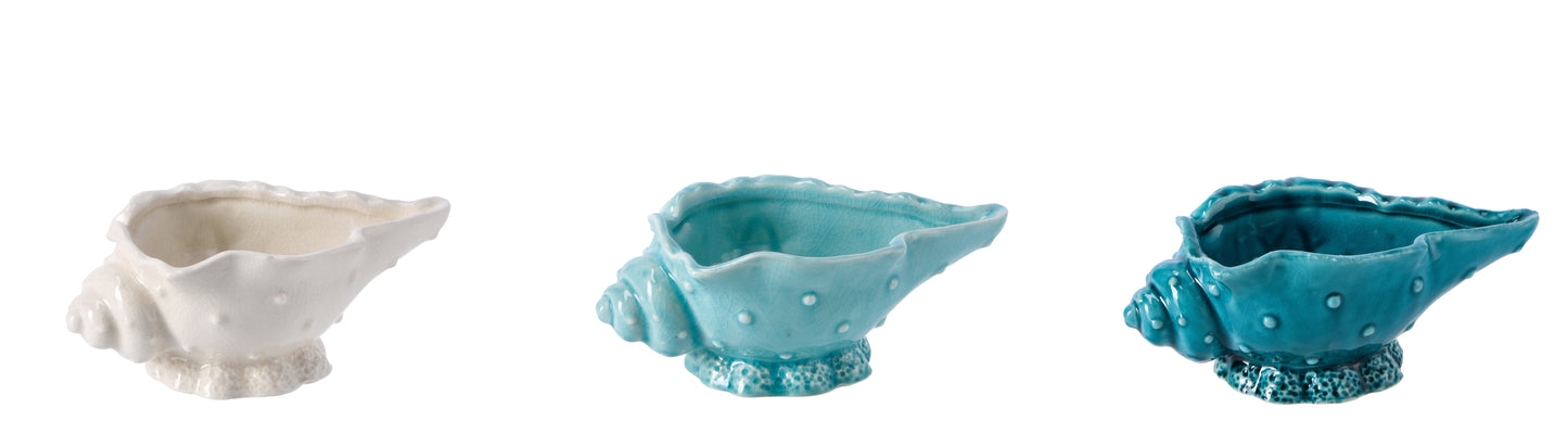 DECORAZIONE CERAMICA M.CONCHING 19X12XH8CM