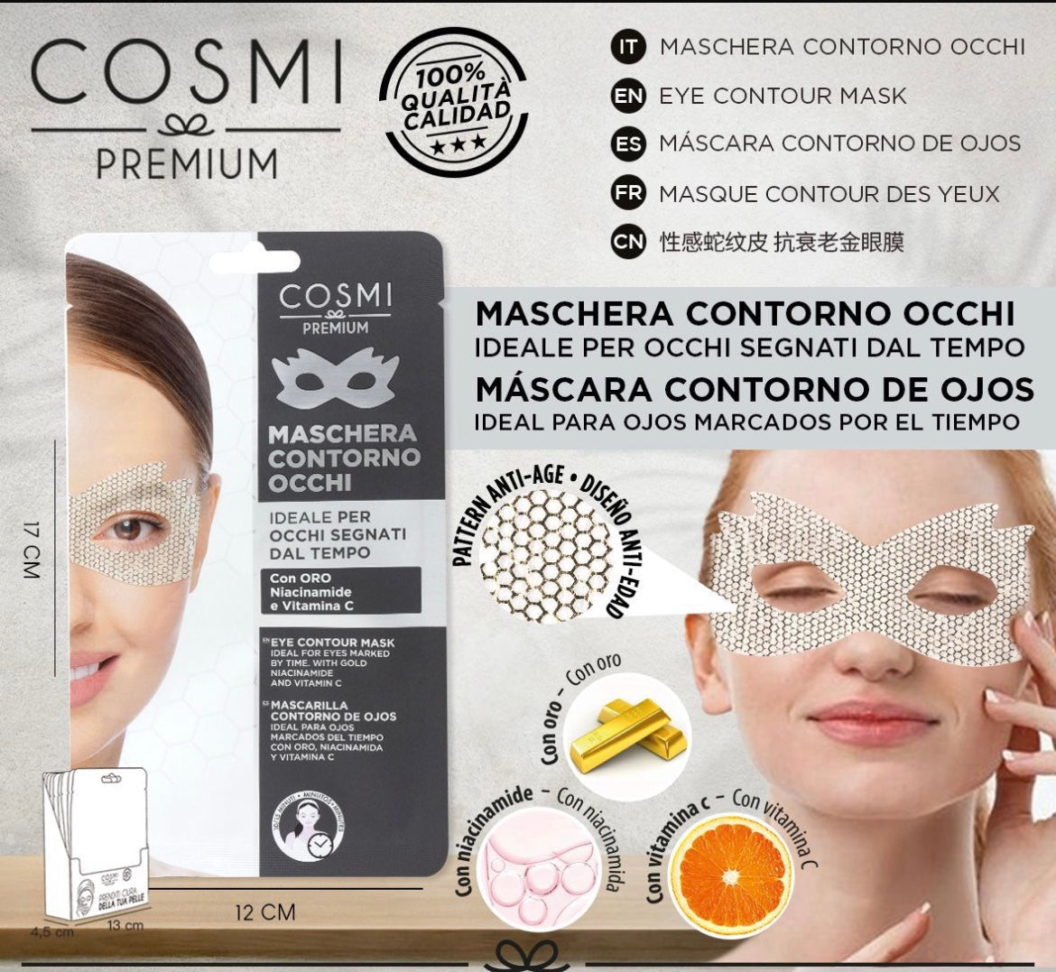 COSMI maschera contorno occhi vc e niacinamde