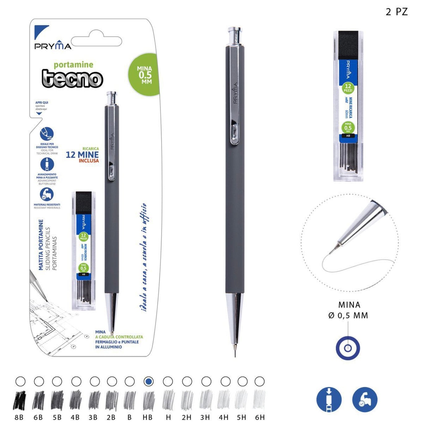 PRYMA portamine tecno 0.5 mm